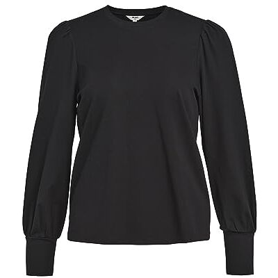 23040526 Object Women's Objcaroline L/S TOP NOOS koszulka z długim rękawem, czarna, XS, czarny, XS 23040526 Object Women's Objcaroline L/S TOP NOOS koszulka z długim rękawem, czarna, XS, czarny, XS