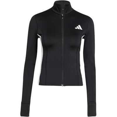 KB7843 adidas Kobiety Workout Essentials 3-Stripes Zip Through Sweatshirt, black/white, M KB7843 adidas Kobiety Workout Essentials 3-Stripes Zip Through Sweatshirt, black/white, M