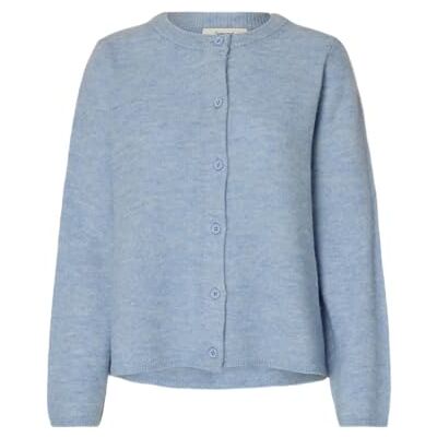 16098138-4900317 SELECTED WOMEN Slflulu New Ls Knit Cardigan Noos, Cashmere Blue, S 16098138-4900317 SELECTED WOMEN Slflulu New Ls Knit Cardigan Noos, Cashmere Blue, S