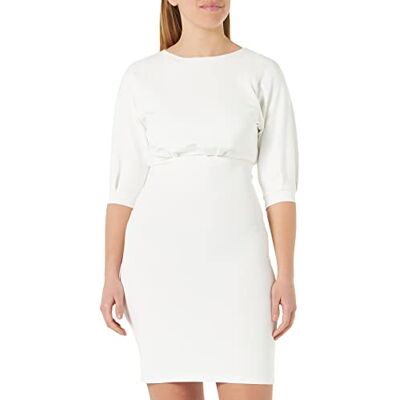 100541_A04I Pinko Damska sukienka neoprenowa Alda Fluid Casual, Z05_biało-śnieżnobiały, 42 100541_A04I Pinko Damska sukienka neoprenowa Alda Fluid Casual, Z05_biało-śnieżnobiały, 42