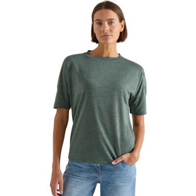 B324468 Cecil T-shirt o wyglądzie lnu just khaki XXL B324468 Cecil T-shirt o wyglądzie lnu just khaki XXL
