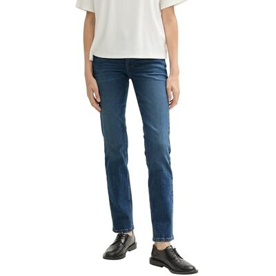 1042726 TOM TAILOR Damskie dżinsy Alexa Straight, 10281 – Mid Stone Wash Denim, 26W / 32L 1042726 TOM TAILOR Damskie dżinsy Alexa Straight, 10281 – Mid Stone Wash Denim, 26W / 32L
