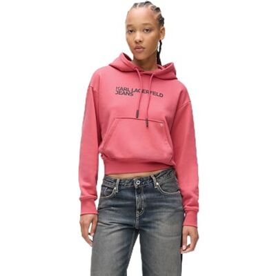 A2W20053 Karl Lagerfeld Jeans, Damskie, Essentail Logo Hoddie, Regular Fit, Różowy, S A2W20053 Karl Lagerfeld Jeans, Damskie, Essentail Logo Hoddie, Regular Fit, Różowy, S