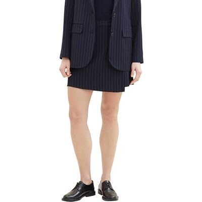 1040884 TOM TAILOR Denim Damska spódnica mini, 34667 Navy Blue Pinstripe, L 1040884 TOM TAILOR Denim Damska spódnica mini, 34667 Navy Blue Pinstripe, L