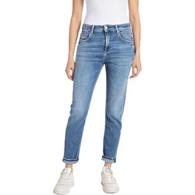 WA416 Marty Powerstretch Replay Damskie dżinsy Slim Boyfit Marty Rose Label, 009 Medium Blue, 30W / 28L WA416 Marty Powerstretch Replay Damskie dżinsy Slim Boyfit Marty Rose Label, 009 Medium Blue, 30W / 28L
