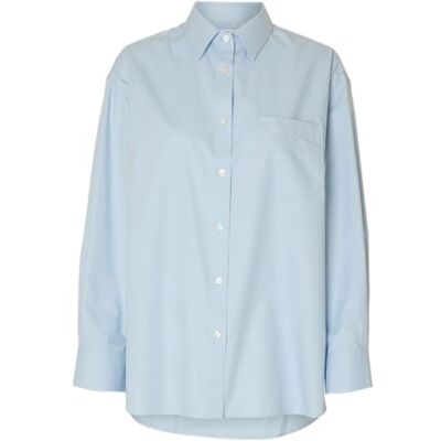 16098134-4777955 Slfest Ls Oversize Shirt Noos, Cashmere Blue, 42 16098134-4777955 Slfest Ls Oversize Shirt Noos, Cashmere Blue, 42