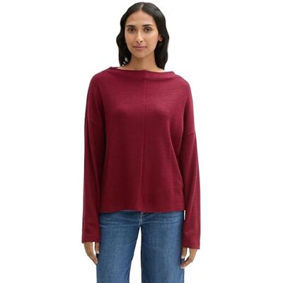 1044247 TOM TAILOR Bluza damska, 35930 Deep Red, XL 1044247 TOM TAILOR Bluza damska, 35930 Deep Red, XL