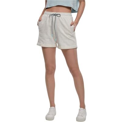 TB3454 Urban Classics Damskie szorty Beach Terry, jasnoszary, 3XL TB3454 Urban Classics Damskie szorty Beach Terry, jasnoszary, 3XL