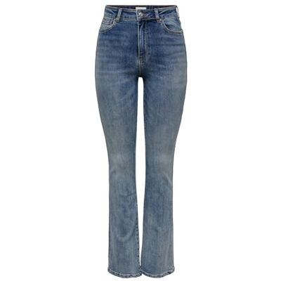 15244147-3842992 ONLY Damskie spodnie jeansowe ONLMILA HW Flared DNM BJ13994 NOOS ze stretchem, Medium Blue Denim, 32/30, Medium Blue Denim, 32W / 30L 15244147-3842992 ONLY Damskie spodnie jeansowe ONLMILA HW Flared DNM BJ13994 NOOS ze stretchem, Medium Blue Denim, 32/30, Medium Blue Denim, 32W / 30L