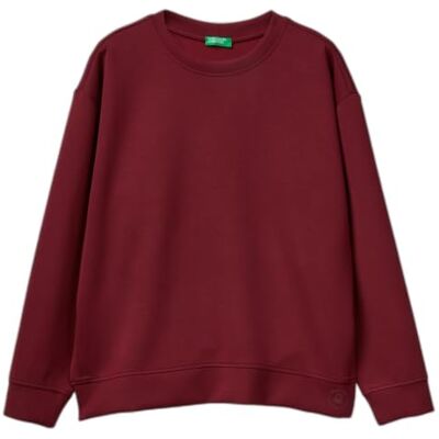 3Y2F3M07M United Colors of Benetton Damska bluza dresowa, Czerwony, S 3Y2F3M07M United Colors of Benetton Damska bluza dresowa, Czerwony, S