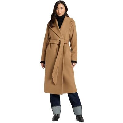 LT47 Lee Damski płaszcz wełniany, Dark Camel, L LT47 Lee Damski płaszcz wełniany, Dark Camel, L