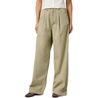 112362959 Wrangler Damskie dżinsy Pleated Trouser, luźny krój, szerokie nogawki, ciemna herbata, 24W / 32L 112362959 Wrangler Damskie dżinsy Pleated Trouser, luźny krój, szerokie nogawki, ciemna herbata, 24W / 32L