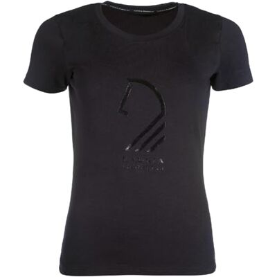 14886 HKM Livigno Horse Head Koszulka polo dla damskie Czarny S 14886 HKM Livigno Horse Head Koszulka polo dla damskie Czarny S