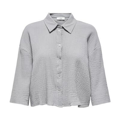 15307159-4844471 Jdy theis Life 3/4 Crop Shirt WVN Noos, Formal Gray, XL 15307159-4844471 Jdy theis Life 3/4 Crop Shirt WVN Noos, Formal Gray, XL