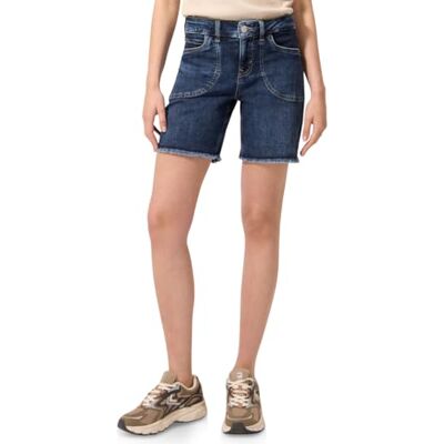 F380335 Street One Studio Szorty jeansowe Straight Leg Dark Blue Wash 33 F380335 Street One Studio Szorty jeansowe Straight Leg Dark Blue Wash 33