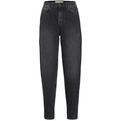12203875 JACK & JONES Women's JJXX JXLISBON MOM HW CR4007 NOOS dżinsy, Black Denim, 24/32 12203875 JACK & JONES Women's JJXX JXLISBON MOM HW CR4007 NOOS dżinsy, Black Denim, 24/32