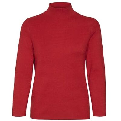 10320585 VERO MODA VMGOLD Needle 3/4 Funnelneck Pull.GA REP, Salsa, XS 10320585 VERO MODA VMGOLD Needle 3/4 Funnelneck Pull.GA REP, Salsa, XS