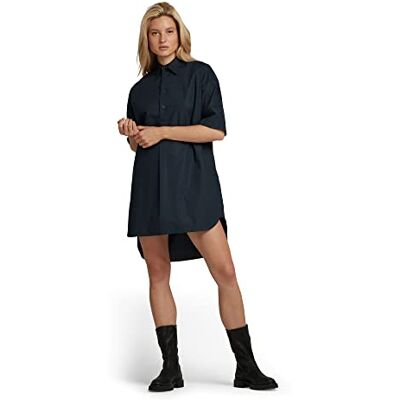 D21079 G-STAR RAW, Damska sukienka koszulowa, Blau (Dk Patriot Blue 4481-7160), XS D21079 G-STAR RAW, Damska sukienka koszulowa, Blau (Dk Patriot Blue 4481-7160), XS