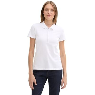 1044731 TOM TAILOR Damska koszulka polo, 20000 – biały, M 1044731 TOM TAILOR Damska koszulka polo, 20000 – biały, M