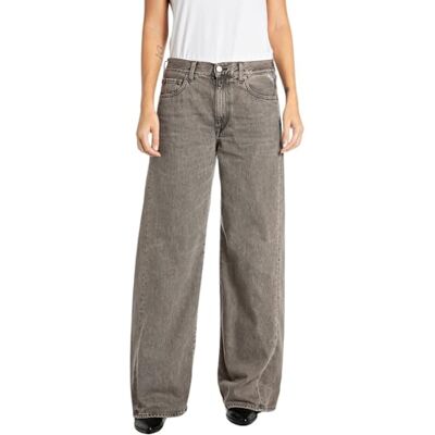 WA525 .000.804 785 Replay Damskie dżinsy Wide Leg Amelye oryginalna kolekcja, 096 Medium Grey, 30W / 32L WA525 .000.804 785 Replay Damskie dżinsy Wide Leg Amelye oryginalna kolekcja, 096 Medium Grey, 30W / 32L