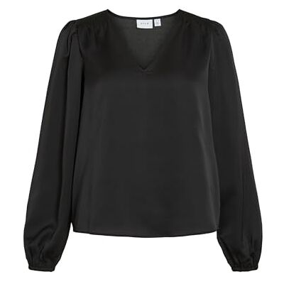 14114163-4977981 Multilette L/S Smock Satin Top Noos, czarny, 42 14114163-4977981 Multilette L/S Smock Satin Top Noos, czarny, 42