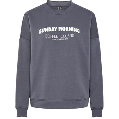 17154621 PCPAPAYA LS bluza z nadrukiem, ombre niebieski/nadruk: Sunday Morning, S 17154621 PCPAPAYA LS bluza z nadrukiem, ombre niebieski/nadruk: Sunday Morning, S
