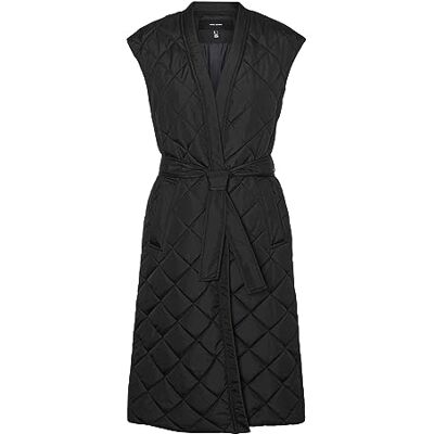10305354 VERO MODA Damska kamizelka VMDULL Long Waistcoat LCS, czarna, L, czarny, L 10305354 VERO MODA Damska kamizelka VMDULL Long Waistcoat LCS, czarna, L, czarny, L