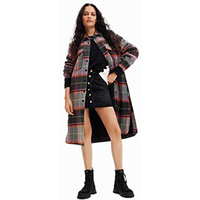 22WWEWAI Desigual Płaszcz damski, Czarny, L 22WWEWAI Desigual Płaszcz damski, Czarny, L