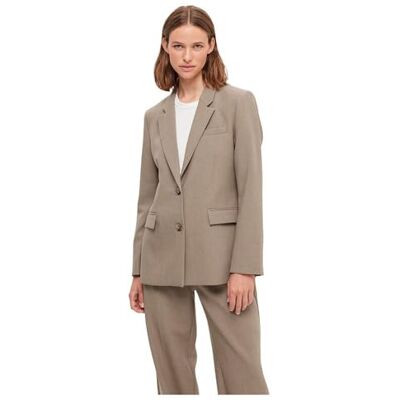 16092547 SELECTED FEMME Damska marynarka jednorzędowa klasyczna, piaskowy, 34 16092547 SELECTED FEMME Damska marynarka jednorzędowa klasyczna, piaskowy, 34