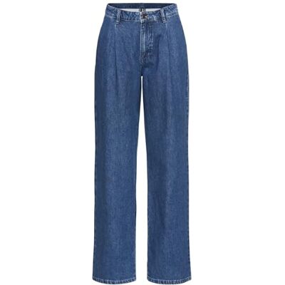 377480-5D92 camel active Damski luźny krój denim z czystej bawełny, Mid Blue Used, 29W / 30L 377480-5D92 camel active Damski luźny krój denim z czystej bawełny, Mid Blue Used, 29W / 30L