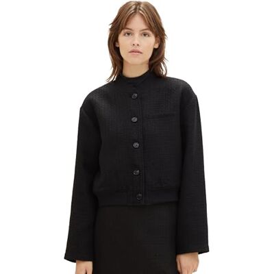 1039541 TOM TAILOR Denim blezer damski, 14482 – Deep Black, L 1039541 TOM TAILOR Denim blezer damski, 14482 – Deep Black, L