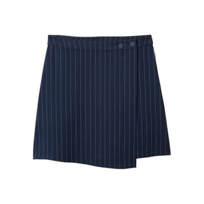 1040884 TOM TAILOR Denim Damska spódnica mini, 34667 Navy Blue Pinstripe, XXL 1040884 TOM TAILOR Denim Damska spódnica mini, 34667 Navy Blue Pinstripe, XXL