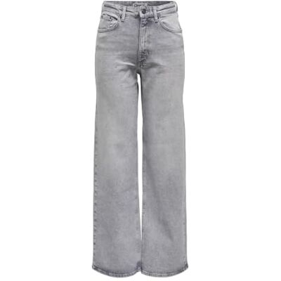 15349672-4770406 ONLY Onljuicy Hw Wide Rhinestone Rea707 DNM, Medium Grey Denim, 32W / 32L 15349672-4770406 ONLY Onljuicy Hw Wide Rhinestone Rea707 DNM, Medium Grey Denim, 32W / 32L