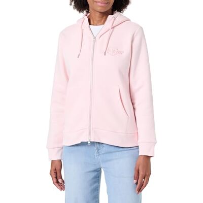 4202588 GANT REG Tonal Shield Zip Hoodie, Salmon, XS 4202588 GANT REG Tonal Shield Zip Hoodie, Salmon, XS