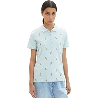 1035715 TOM TAILOR Damski Koszulka polo , 30463 Dusty Mint Blue, XXS 1035715 TOM TAILOR Damski Koszulka polo , 30463 Dusty Mint Blue, XXS