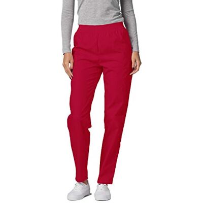 503 Adar uniwersalne peelingi dla kobiet zwężane spodnie cargo, Czerwony, 3XL 503 Adar uniwersalne peelingi dla kobiet zwężane spodnie cargo, Czerwony, 3XL