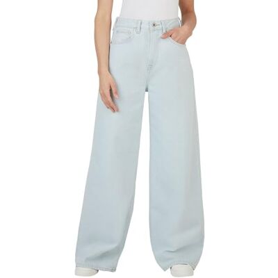 PL204740PG2200030 Pepe Jeans Dżinsy damskie z szerokimi nogawkami UHW, niebieskie (Denim PG2), 30W/32L, Niebieski (Denim Pg2), 30W / 32L PL204740PG2200030 Pepe Jeans Dżinsy damskie z szerokimi nogawkami UHW, niebieskie (Denim PG2), 30W/32L, Niebieski (Denim Pg2), 30W / 32L