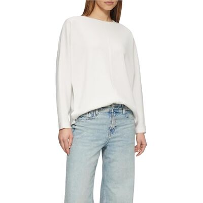 2150862 s.Oliver Bluza z kapturem z rękawami nietoperza, 0210 biały, 34 2150862 s.Oliver Bluza z kapturem z rękawami nietoperza, 0210 biały, 34
