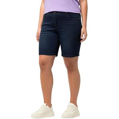 818440 Ulla Popken Odzież damska Plus Size Curvy Basic Denim Mandy Bermudy Spodenki , Niebieski drelich, 42 Regular 818440 Ulla Popken Odzież damska Plus Size Curvy Basic Denim Mandy Bermudy Spodenki , Niebieski drelich, 42 Regular