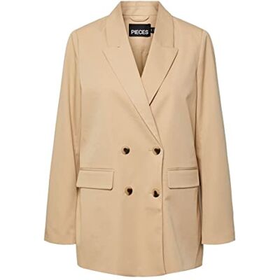 17133382 PIECES Damska marynarka Pcthelma Ls Oversize Noos, Irish Cream, L 17133382 PIECES Damska marynarka Pcthelma Ls Oversize Noos, Irish Cream, L