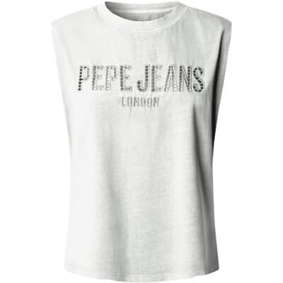 PL5000164800M Pepe Jeans Damska koszulka Mirari, biała (biała), M PL5000164800M Pepe Jeans Damska koszulka Mirari, biała (biała), M