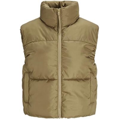 12258074 JACK & JONES Damska pikowana kamizelka JXSOLVEJ, kelp, S 12258074 JACK & JONES Damska pikowana kamizelka JXSOLVEJ, kelp, S