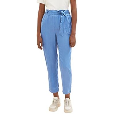 1035908 TOM TAILOR Denim Damski Spodnie zwężane , 12328 Bright Mid Blue Chambray, S 1035908 TOM TAILOR Denim Damski Spodnie zwężane , 12328 Bright Mid Blue Chambray, S