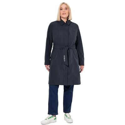 835559_133_42+ Ulla Popken Hyprar damski trencz softshell, wodoodporny, płaszcz na pasek, morski, 42-44 835559_133_42+ Ulla Popken Hyprar damski trencz softshell, wodoodporny, płaszcz na pasek, morski, 42-44