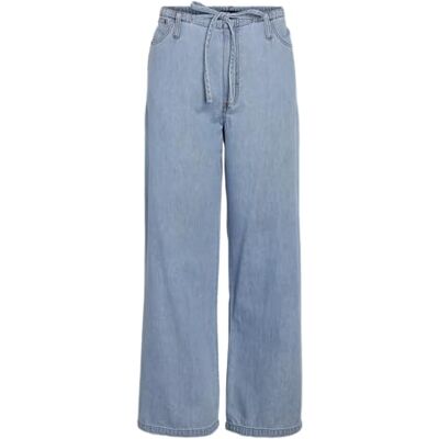 27036615-4920009 NOISY MAY Nmrine Nw Wide Elstc Jeans Mg008Lb Noos, jasnoniebieski (light blue denim), XL 27036615-4920009 NOISY MAY Nmrine Nw Wide Elstc Jeans Mg008Lb Noos, jasnoniebieski (light blue denim), XL