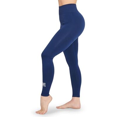 Leone1947 Logo Niebieskie M Wysoka Talia Bezszwowe Legginsy - Leggings Leone1947 Logo Niebieskie M Wysoka Talia Bezszwowe Legginsy - Leggings