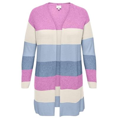 15327460-4734925 ONLY Carmakoma Caratija L/S Stripe Cardigan KNT, Fuksja Różowy, S Kobiety, Różowy fuksja, S 15327460-4734925 ONLY Carmakoma Caratija L/S Stripe Cardigan KNT, Fuksja Różowy, S Kobiety, Różowy fuksja, S