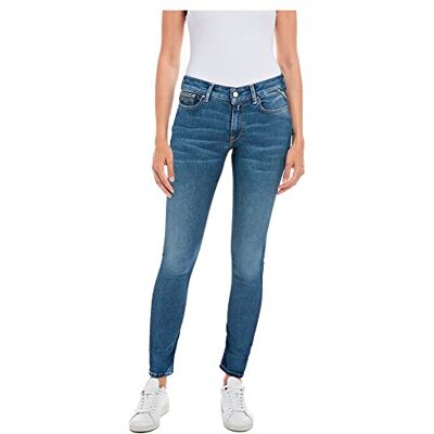 WH689 .000.661 OR2 Replay Damskie dżinsy skinny fit New Luz Hyperflex, oryginalna kolekcja, 009 Medium Blue, 25W / 32L WH689 .000.661 OR2 Replay Damskie dżinsy skinny fit New Luz Hyperflex, oryginalna kolekcja, 009 Medium Blue, 25W / 32L