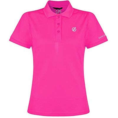 DWT461 88710L_Cyber Pink_10 Dare 2b sportowa koszulka polo, lekka, dla kobiet, S Cyber Pink DWT461 88710L_Cyber Pink_10 Dare 2b sportowa koszulka polo, lekka, dla kobiet, S Cyber Pink