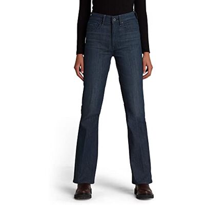 D01541-C922-C776 G-STAR RAW 3301 Skinny High Waist Flare Dżins Kobiety, Czarny (Worn in Leaden C922-c776), 26W / 30L D01541-C922-C776 G-STAR RAW 3301 Skinny High Waist Flare Dżins Kobiety, Czarny (Worn in Leaden C922-c776), 26W / 30L